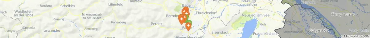 Map view for Pharmacies emergency services nearby Leobersdorf (Baden, Niederösterreich)